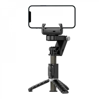 Селфі палиця зі стабілізатором 360 Монопод Штатив Tripod Q18 0.7m Black
