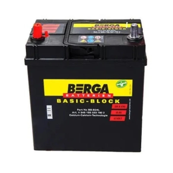 Аккумулятор автомобильный Berga Basicblock 45Ah ASIA (+/-) ТК (330EN) (5451570337902)