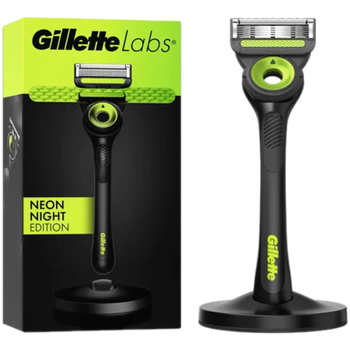 Бритва Gillette Labs Neon Night Edition with Exfoliating Bar з технологією відлущування