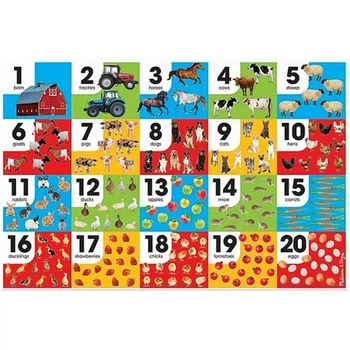 Пазл Melissa&Doug Мега "Числа - Ферма", 24 элемента (m425320)