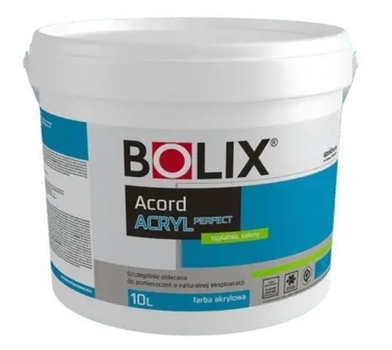 Краска акриловая матовая BOLIX ACORD ACRYL PERFECT (Прозрачная) 10 л
