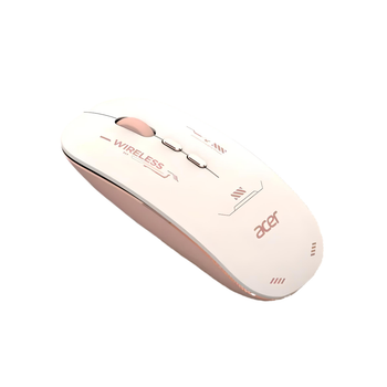 Мышь беспроводная ACER L175S-H с подключением USB 2.4ГГц + Bluetooth, аккумулятором, 1600 DPI, матовый розовый