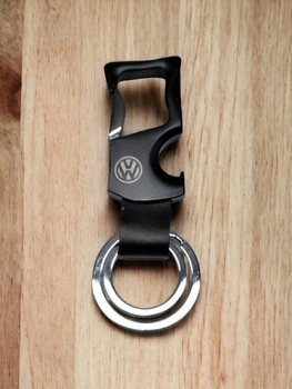 Брелок металевий відкривалка з карабіном Volkswagen