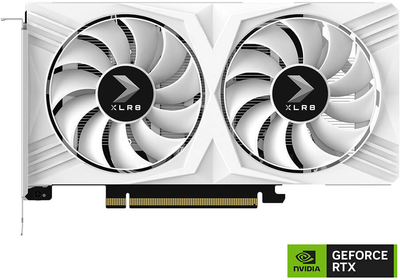 Відеокарта PNY PCI-Ex GeForce RTX 4060 OC XLR8 VERTO DF White Edition 8GB GDDR6 (128bit) (1 x HDMI, 3 x DisplayPort) (VCG40608DFWXPB1-O)