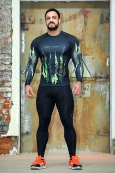 Рашгард мужской с длинным рукавом + Totalfit RM316 L