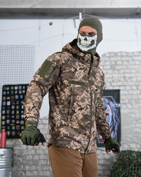 Тактична демісезонна куртка SoftShell 2XL піксель (88489)