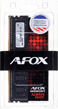 Pamięć RAM AFOX DDR4-2400 16384MB PC4-19200 (AFLD416EH2P)