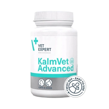 КалмВет Эдвансд пищевая добавка, при симтомах стресса у кошек и собак Vet Expert KalmVet Advanced 60 капс.