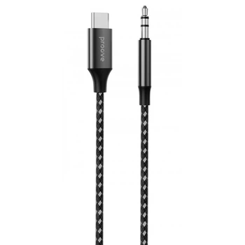 Кабель Proove SoundMesh Type-C to 3.5mm AUX (1m) Gray