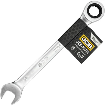 Ключ комбинированный с трещоткой JCB JCB-75714 14 мм (5056485706482)