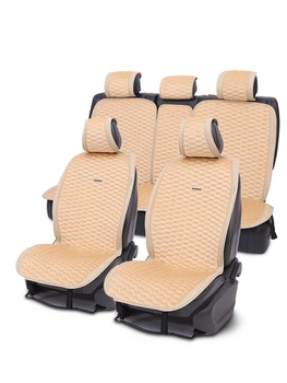 Накидки чехлы на сиденье для SUBARU OUTBACK 2009-2014 AUAU Romeo бежевые