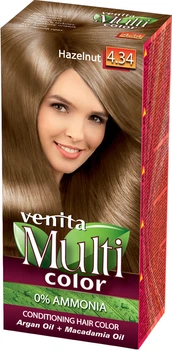 Безаміачна фарба для волосс Venita Multi color № 4.34 горіх 50 мл (5902101513722)