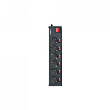 Сетевой фильтр питания REAL-EL RS-6 EXTRA 1.8m, black (EL122300001) (154409)