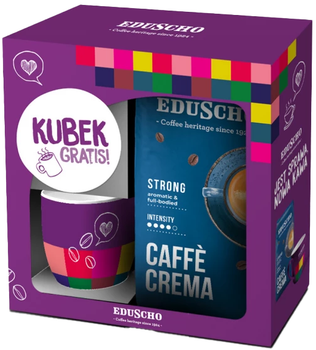 Кава в зернах Eduscho Cafe Creme 1 кг + чашка (4061445338192)