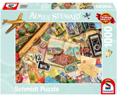 Puzzle Schmidt Aimee Stewart Wspomnienia z podróży 69 x 49 cm 1000 elementów (4001504575816)