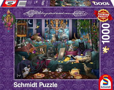 Puzzle Schmidt Brigid Ashwood Quarantine Cats 69 x 49 cm 1000 elementów (4001504599898)