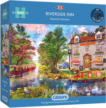 Puzzle Gibsons Games Pensjonat Riverside Inn 68 x 49 cm 1000 elementów (5012269063400)