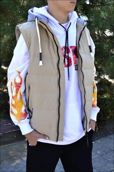 Бежевий чоловічий жилет RED Vest To Day Beige 56 Бежевий