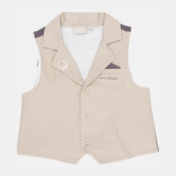 Дитячий класичний жилет для хлопчика Chicco 09620-061 92 см Бежевий (8059609013043)