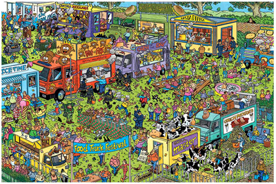 Puzzle Jumbo Haasteren Festiwal Food Trucków 1500 elementów (8710126200421)