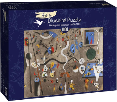 Puzzle Bluebird Joan Miro Karnawał Arlekina 1924-1925 68 x 48 cm 1000 elementów (3663384601088)