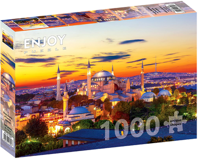 Puzzle Enjoy Hagia Sophia Stambuł Turcja 68 x 48 cm 1000 elementów (5949194013593)