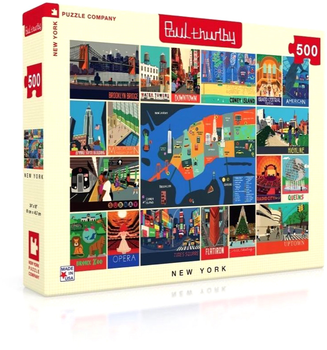 Puzzle New York Company Nowy York Collage XXL 61 x 46 cm 500 elementów (0819844015398)