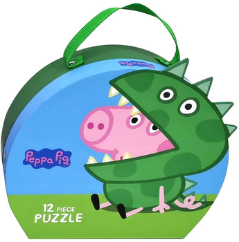 Puzzle Barbo Toys Peppa Pig George w walizce 40 x 60 x 0.2 cm 12 elementów (5704976090182)