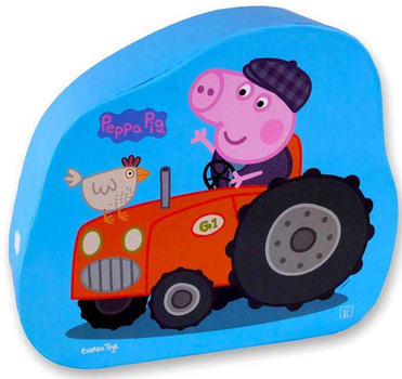 Puzzle Barbo Toys Świnka Peppa w ozdobnym pudełku Farmer George 24 elementy (5704976089483)