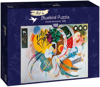 Puzzle Bluebird Wassily Kandinsky Dominacja kreski 68 x 48 cm 1000 elementów (3663384601101)