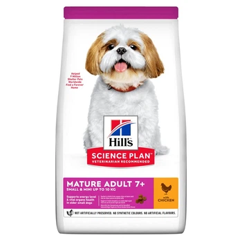 Hill’s SCIENCE PLAN Mature Adult 7+ Small&Mini Сухий корм для зрілих малих і мініатюрних собак від 7 років, з куркою, 3 кг