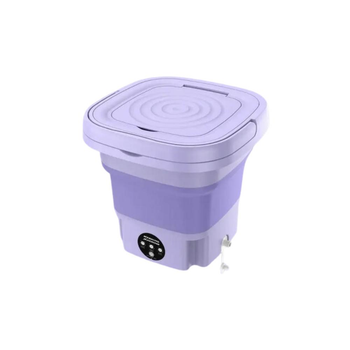 Стиральная машина портативная складная Mini Folding Washing Machine 8л фиолетовая
