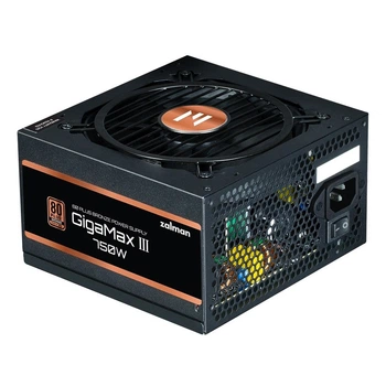 Zalman Блок живлення Gigamax 3 (750W) 88% 80+ Bronze 120мм 1xMB 24pin(20+4) 2xCPU (8pin(4+4)+8pin) 3xMolex 6xSATA