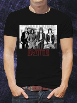 Чоловіча футболка Led Zeppelin PG01047 goodreclama M Чорний