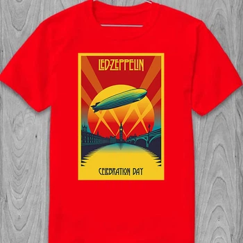Футболка Celebration Day with Led Zeppelin PG0716 goodreclama XL Червоний