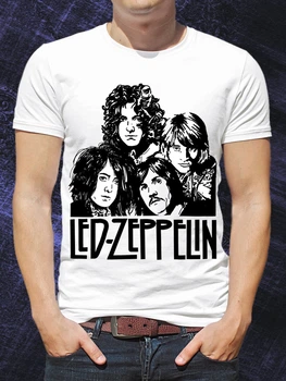 Чоловіча футболка "Led Zeppelin" PG00956 goodreclama M Білий