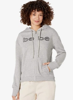 Спортивный костюм женский Bebe Embroidered Color: Gray Logo/Sequin Outline Размер: L