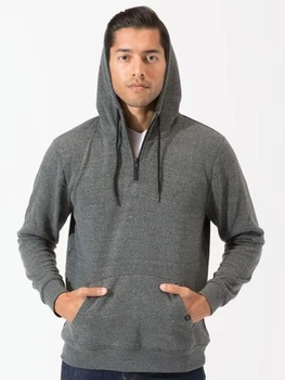 Худі Threads 4 Thought Triblend Breton Microfleece Half-Zip Hoodie Color: Grey S