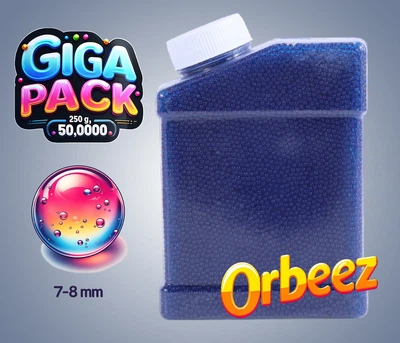 Орбізи, гідрогель, гідрогелеві кульки Orbeez 7-8 мм Giga Pack 50000 шт., синій