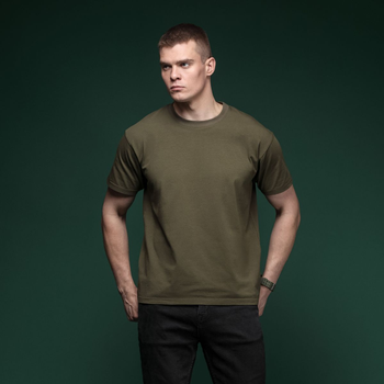 Комплект футболок Basic Ukrarmor Military T-shirt без логотипа. Материал Cottone/Elastane, олива L