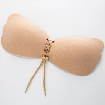 Силіконовий бюстгальтер "Fly Bra" невидимого ефекту бежевий розмір A