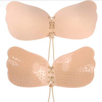 Невидимый силиконовый бюстгальтер "Fly Bra" в цвете бежевый, размер 80B