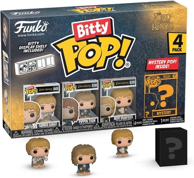 Фанко Битти Властелин Колец Bitty Pop! Lord of The Rings Samwise Gamgee, Pippin Took, Merry Brandybuck Funko 75458