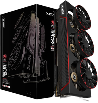 Відеокарта XFX PCI-Ex Radeon RX 7800 Quicksilver Magnetic Air Gaming 16GB GDDR6 (256bit) (2430/19500) (1x HDMI, 3x DisplayPort) (RX-78TMAIRF9)