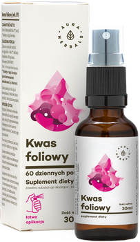 Aura Herbals Kwas Foliowy 30 ml Ciąża (5902479610559)