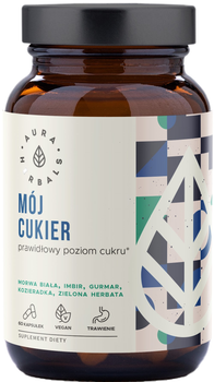 Suplement diety Aura Herbals Mój Cukier Prawidłwy poziom 60 kapsułek (5902479612331)