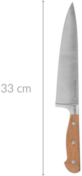 Nóż szefa kuchni Secret de Gourmet Elegancia ze stali nierdzewnej 33 cm (3560234504097)