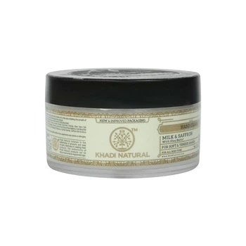 Смягчающий крем для рук Кхади натурал Milk saffron hand cream Khadi natural Молоко и шафран 50 г (00822)