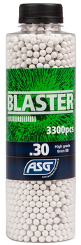 Страйкбольні кульки ASG Blaster кал. 6мм 0,30 г 3300 в упаковці White