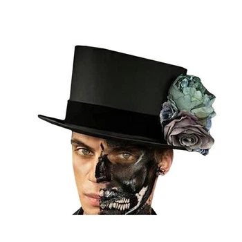 Цилиндр Santa Muerte складной SETA Decor 19-195BLK-AQM